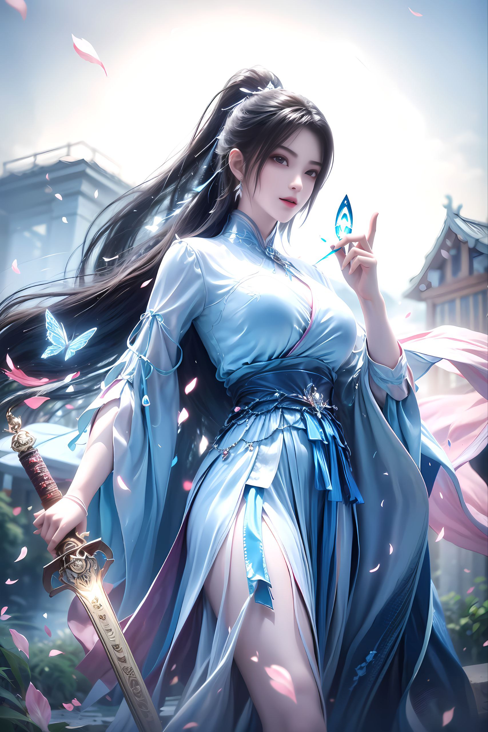 然而